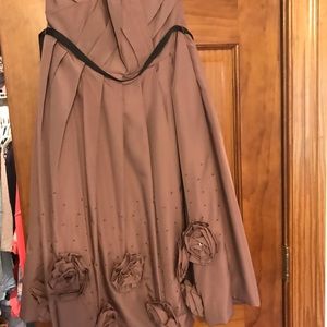 Party dress, strapless, rosettes